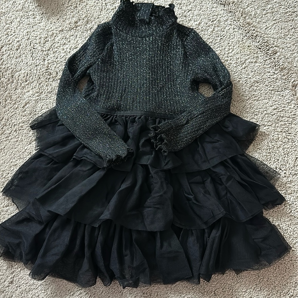 Janie and Jack black dress 3T